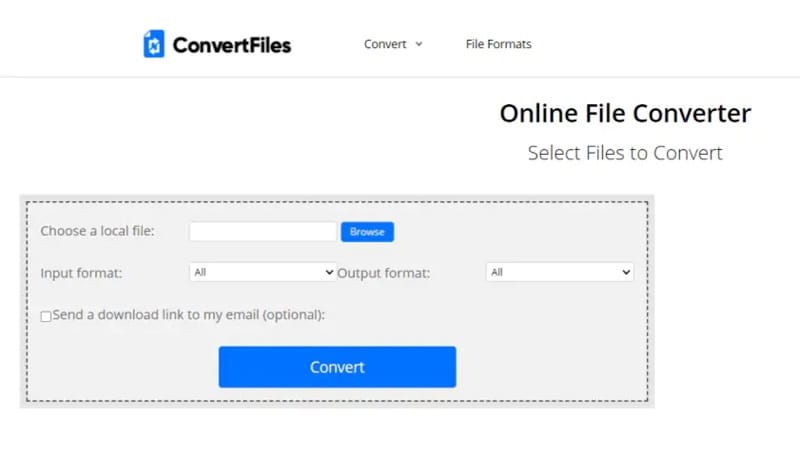 avi to mkv online via convertfiles